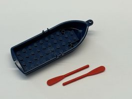 1 Stück /Lego Boot dunkelblau mit Ruder .