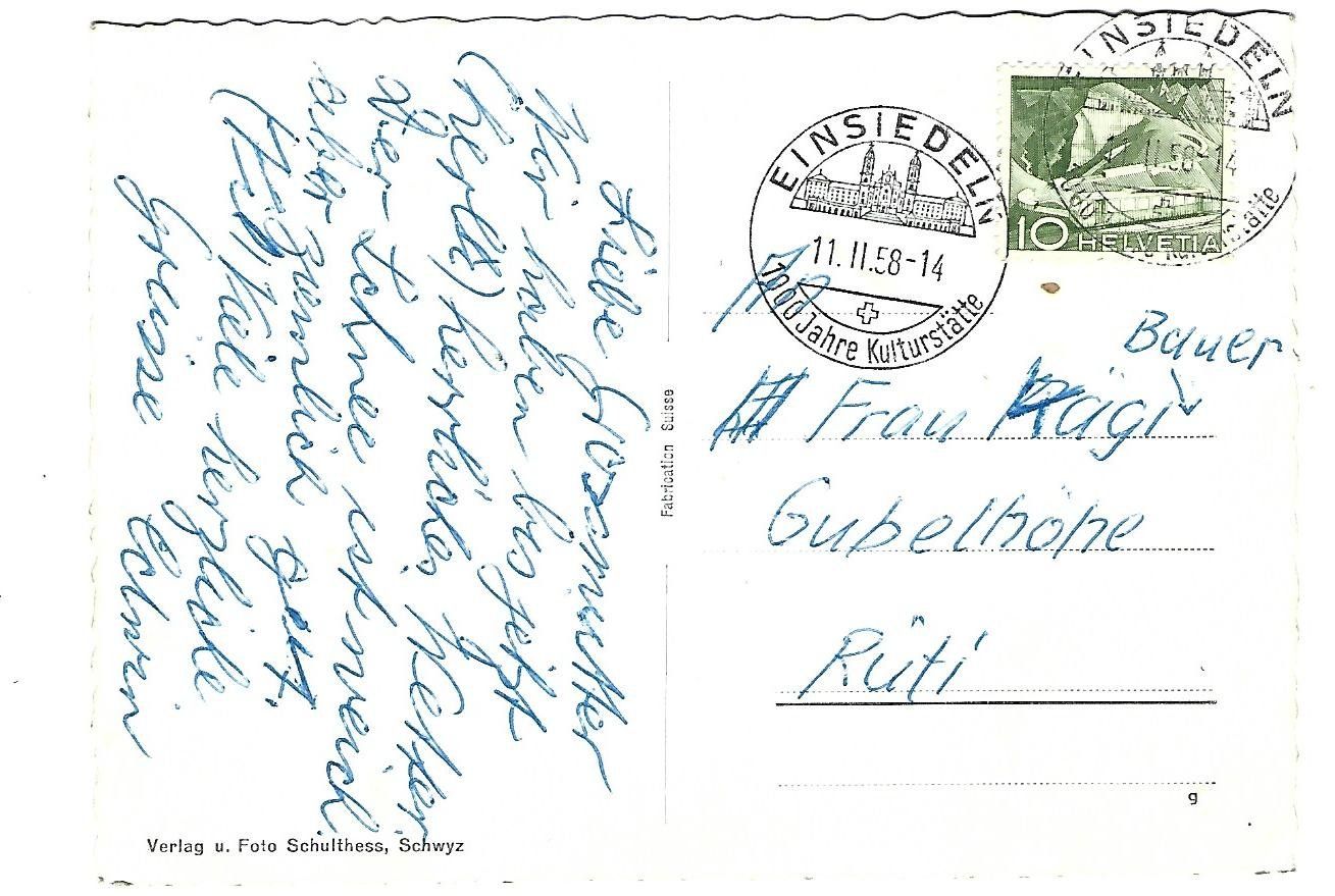 Cartoline postali: Ferienhaus Holzegg SZ – Usato da Wetzikon ZH venduto da Brulu100 1