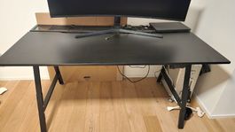 Ikea Office/Gamer Desk Schreibtisch Utespelare Schwarz/black