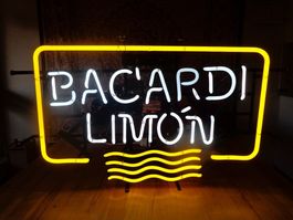 Bacardi limon / Néon vintage design