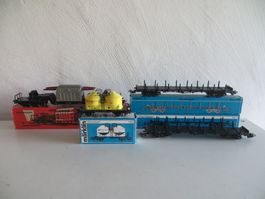 Märklin H0: Set mit 4 verschiedenen Güterwagen, WS, OVP