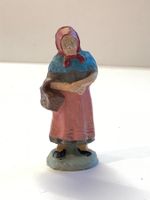 Alte Spielzeug Figur Bäuerin Marolin Vintage