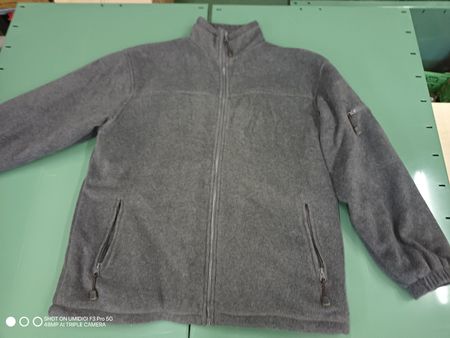 Fleecejacke VD Collection grau mit Reissverschluss Grösse L