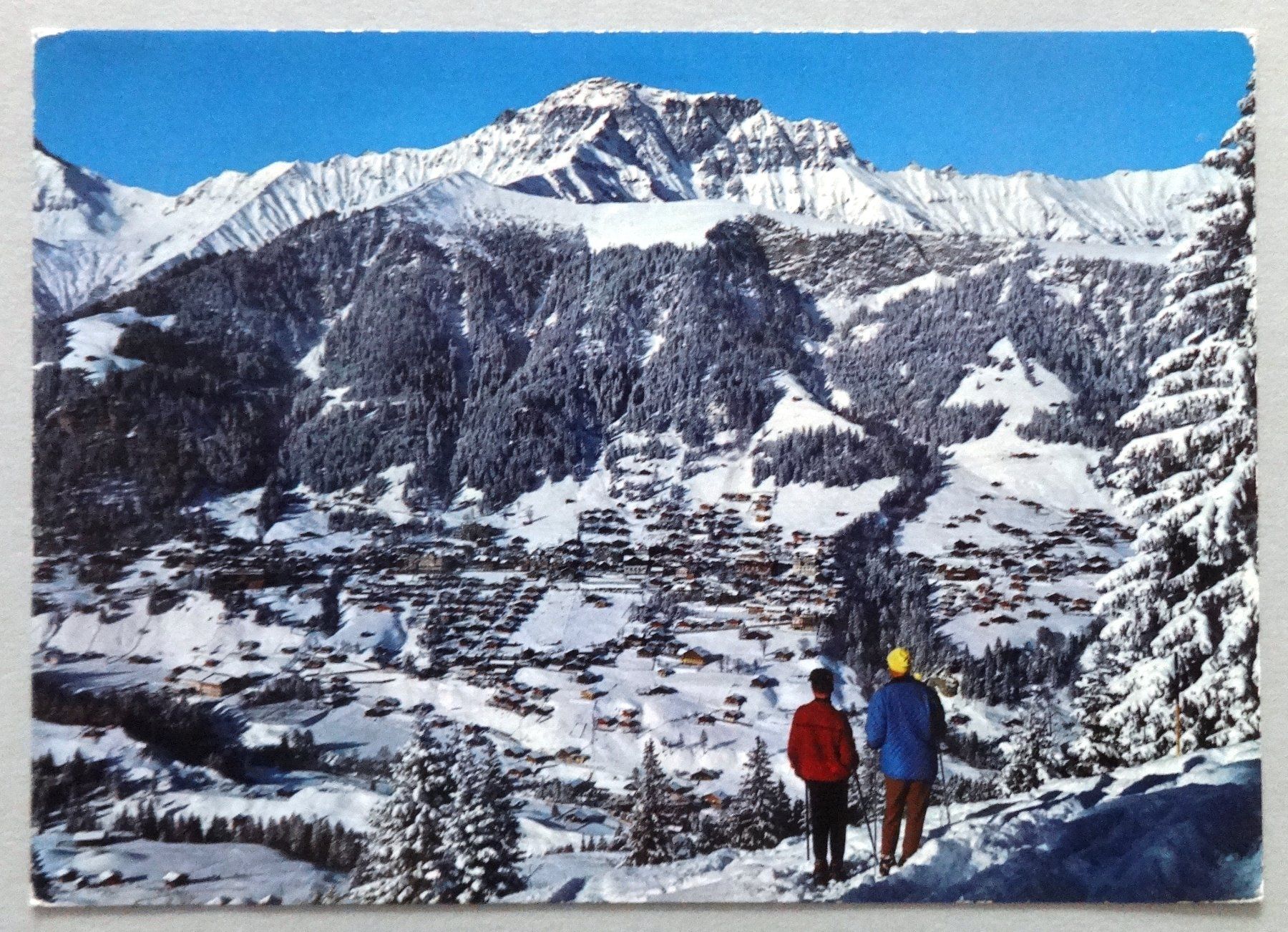 Cartoline postali: Adelboden 1353 m, Berner Oberland – Usato da Fétigny venduto da Billy2miny