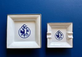 Ensemble Vide-poche et Cendrier en porcelaine GCG (2 pièces)