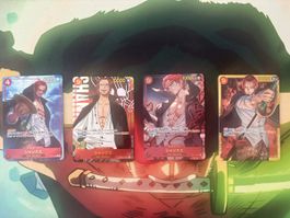 Carte One Piece Shanks lotto 4 pezzi nuovo