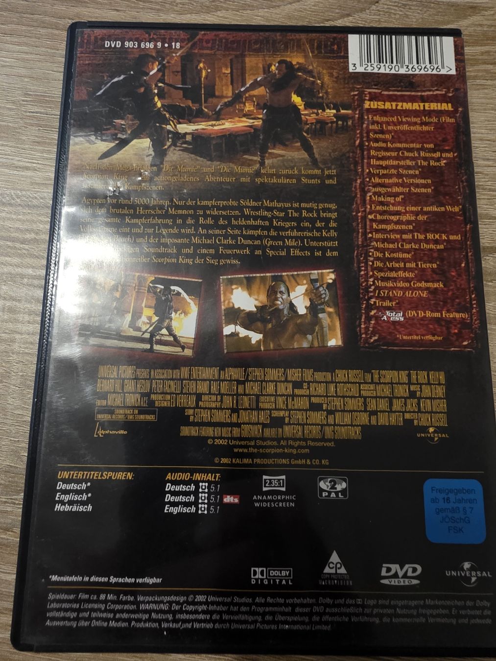 Alle DVDs: The Scorpion King DVD  – Gebraucht aus Zürich von P-editon 1