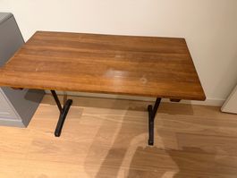 Tisch Holz Metall Beine Klappbar gebrauchter Zustand
