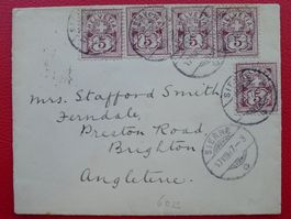 1897, Nr.60B auf Auslandbrief (GB) von SIERRE Wallis