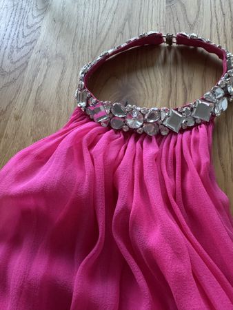 DSQUARED2 Seidenkleid mit Swarovski-Kristallen – Gr. 34