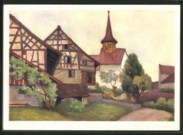 Waltalingen, Künstlerkarte, um 1945