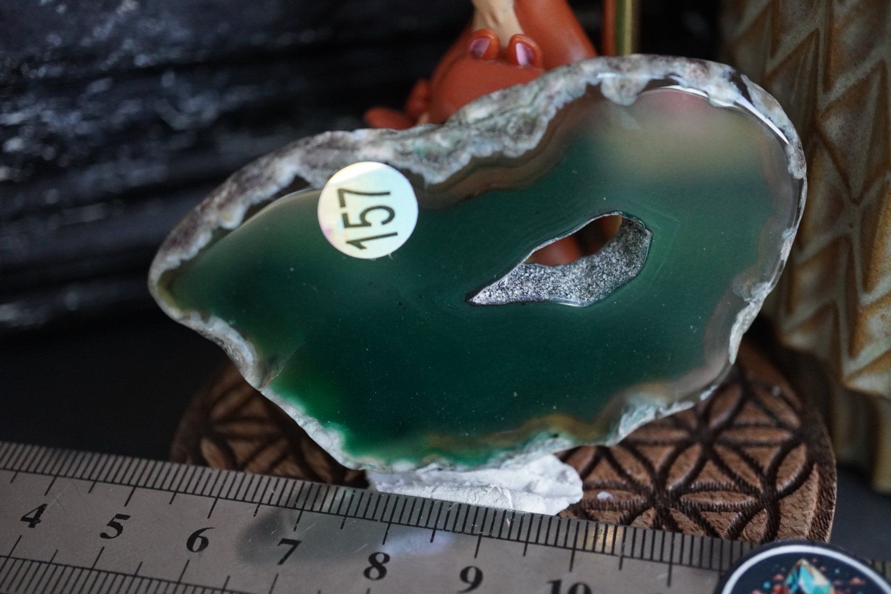 Minerali & Pietre curative: Achat Scheibe Grün   ab  1.-     Räumung – Nuovo e nell'imballaggio originale da Eschenbach SG venduto da topstone 5