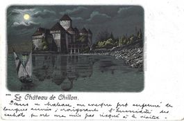 6195.    Le  Château  de  Chillon  bei  Vollm ond