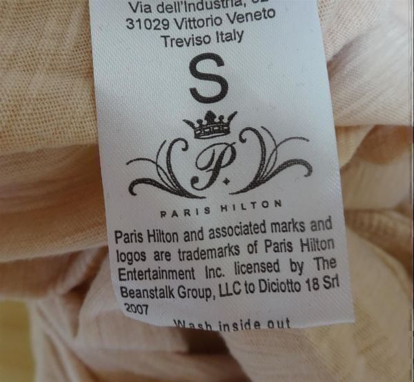 Top: Paris Hilton - Neues Top - beige - Grösse S – Nuovo e nell'imballaggio originale da Zofingen venduto da Justizia_01 2