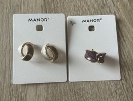 NEU: Manor Set Ring Gr. M & Ohrstecker - OVP, TOP! ✨