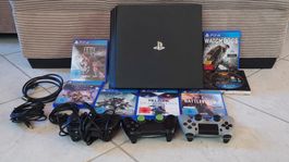Sony Playstation 4 Pro, 1TB, mit 7 Spielen & 3 Controller🎮
