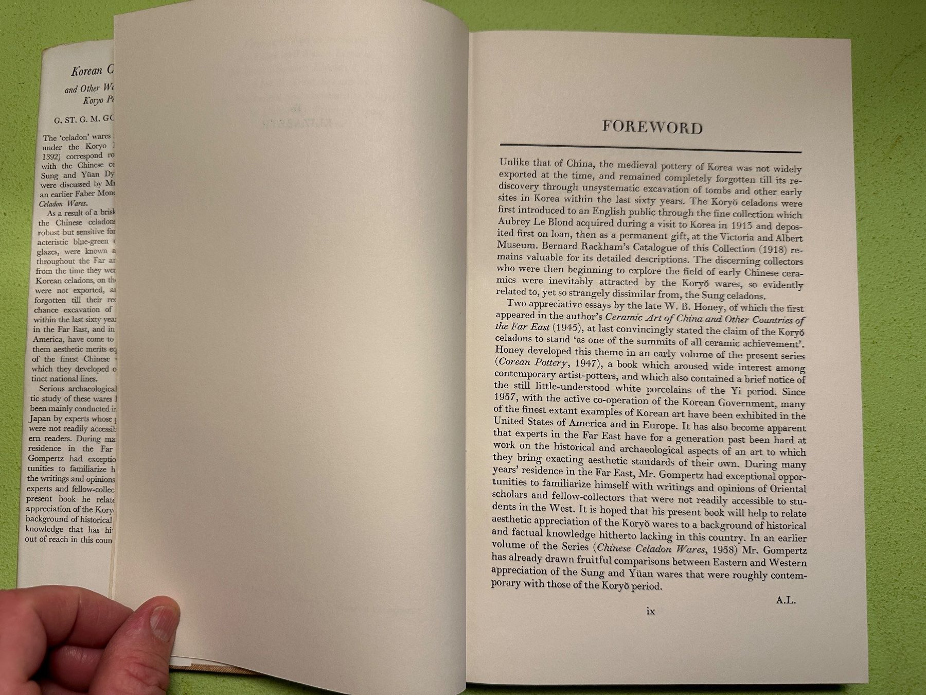 Libri: G. St. G. M. Gompertz: Korean Celadon – Usato da Zürich venduto da allp 2