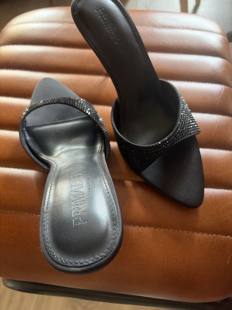 Scarpe da donna: Mules schwarz Grösse 37 Strass neu – Nuovo e nell'imballaggio originale da Murten venduto da februari 2