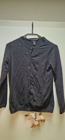 Mango Strickjacke Basics, Grösse XS, anthrazit, Top!