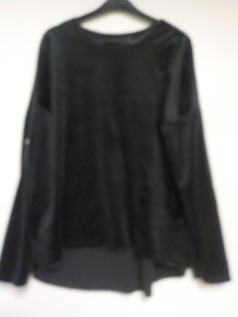 dünner Satin Pullover, mit Silberrand (10)