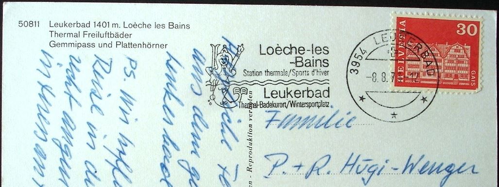Cartes postales: LEUKERBAD Thermal Freiluftbäder – D'occasion à Jona par philajona 1