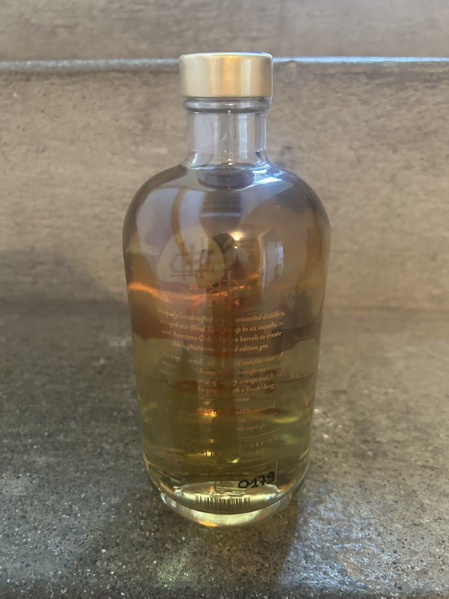 Bevande alcoliche: Blind Tiger Liquid Gold Gin Batch 500ml – Nuovo e nell'imballaggio originale da Hombrechtikon venduto da Raffaele0711 3