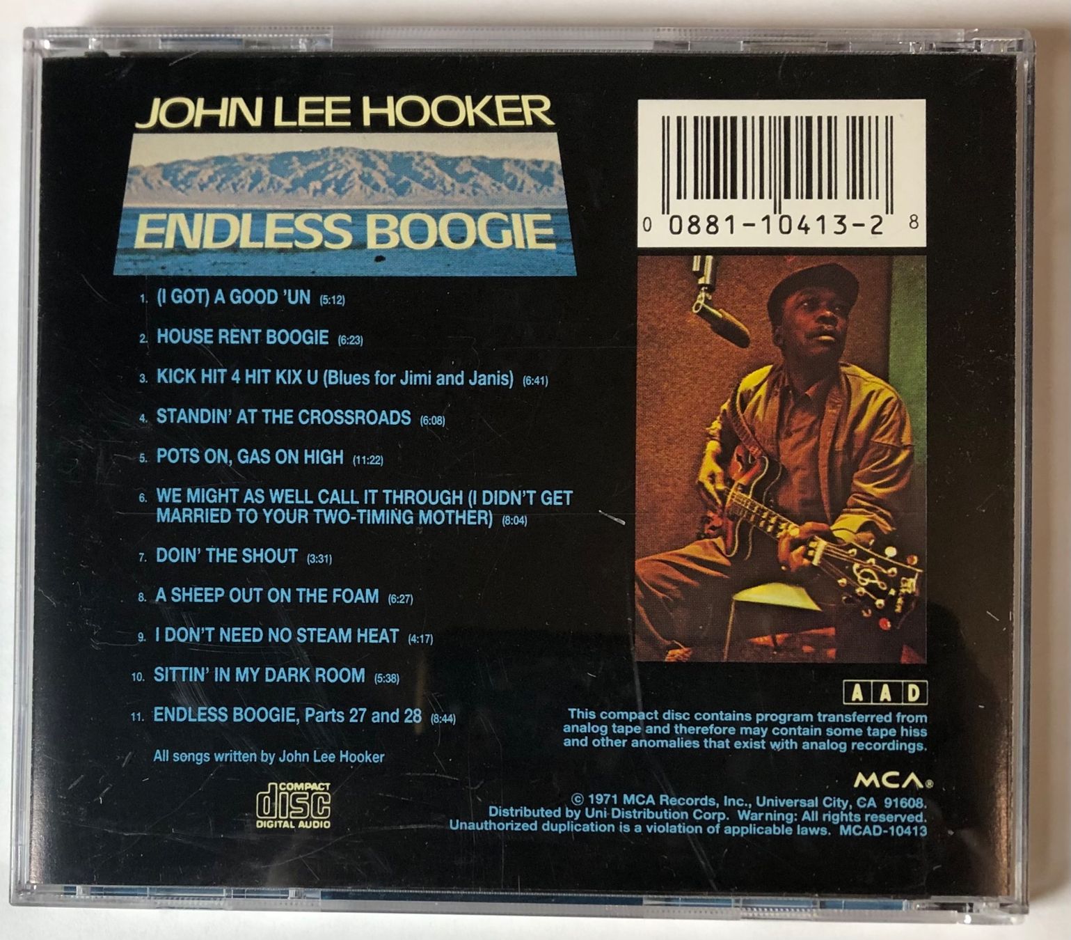 Vinyles: JOHN LEE HOOKER - ENDLESS BOOGIE – D'occasion à Poliez-Pittet par Newtown-Records 1