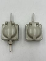 2x Feuchtraum Steckdose AP mit Klappdeckel Aussensteckdose
