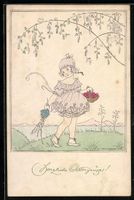 Mela Köhler: Junges Mädchen mit Ostere