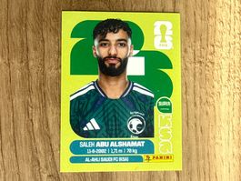 Panini FIFA WM 2026 Sticker SALEH ABU ALSHAMAT