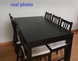 Extendable dining table - 6 chairs in Zug (Transport)