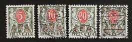 1934 : Porto Serie Nr. 42z - 46z, KP 125.--