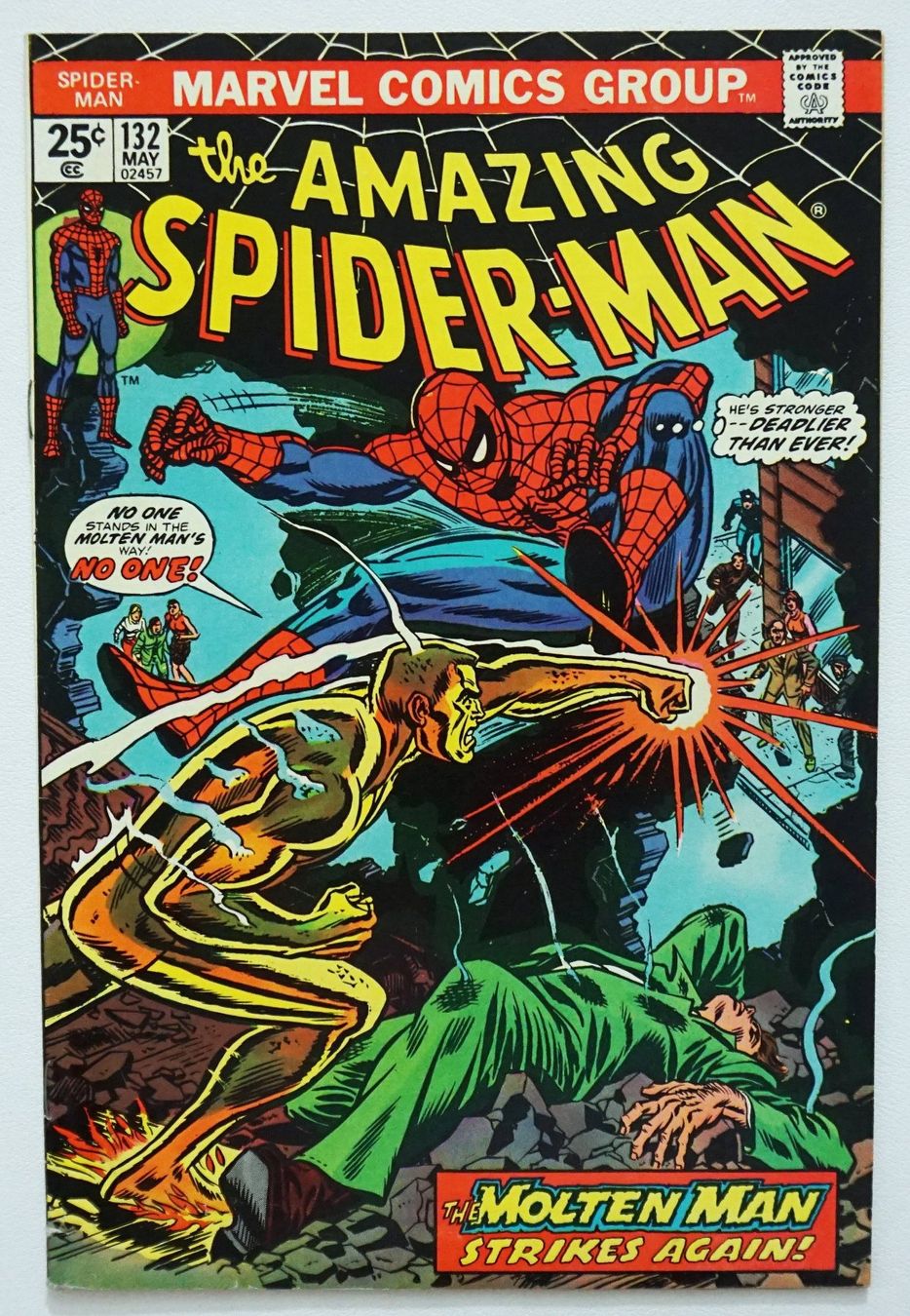 Fumetti: AMAZING SPIDER-MAN 132 WITH THOR MARVEL VALUE STAMP 1974 – Usato da Lugano venduto da YouWantUS