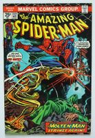 AMAZING SPIDER-MAN 132 WITH THOR MARVEL VALUE STAMP 1974