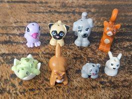 lego figurines lot de  8 animaux