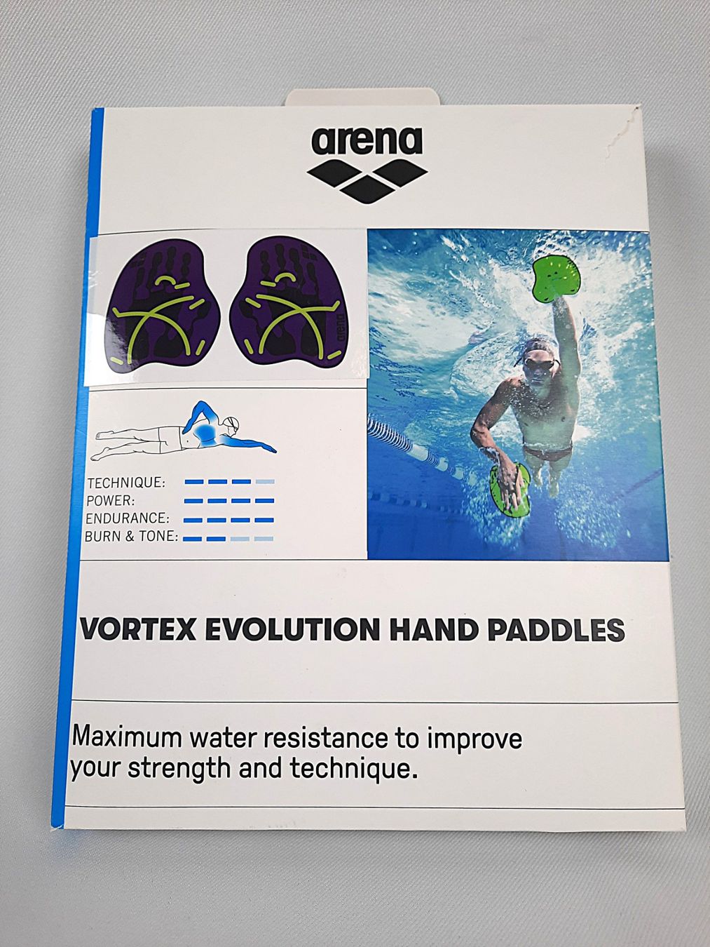 Fumetti: ARENA Vortex Evolution Hand Paddle PLUM ARTIC LIME – Nuovo (secondo la descrizione) da Beinwil am See venduto da Restwert_Beinwil 1