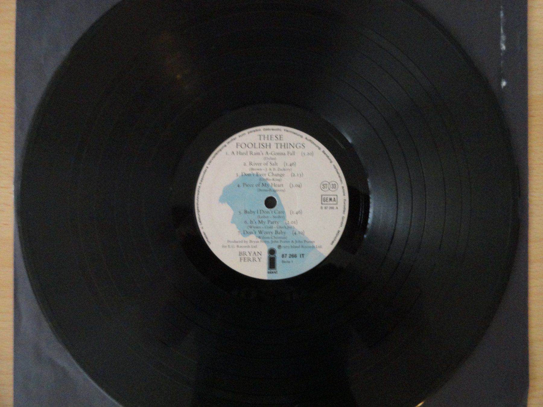 Dischi in vinile: BRYAN FERRY - These foolish Things – Usato da Neftenbach venduto da Verk13 2