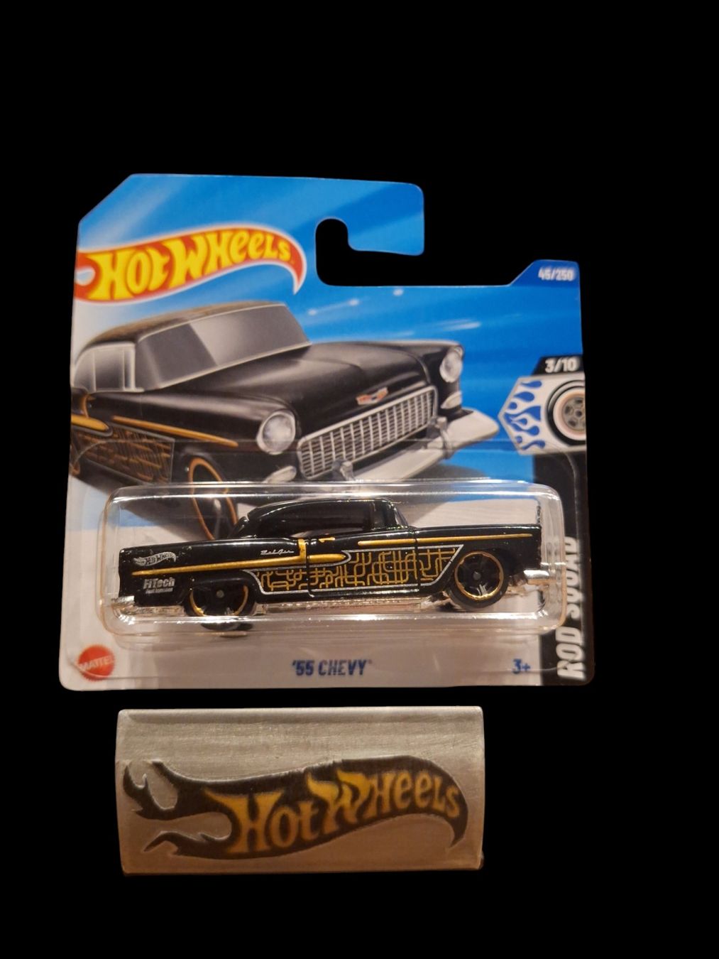 Hot Wheels Modellini d'auto: Hot Wheels Rod Squad 2025 55 Chevy 3/10 S – Nuovo e nell'imballaggio originale da Adlikon venduto da Mmartin0