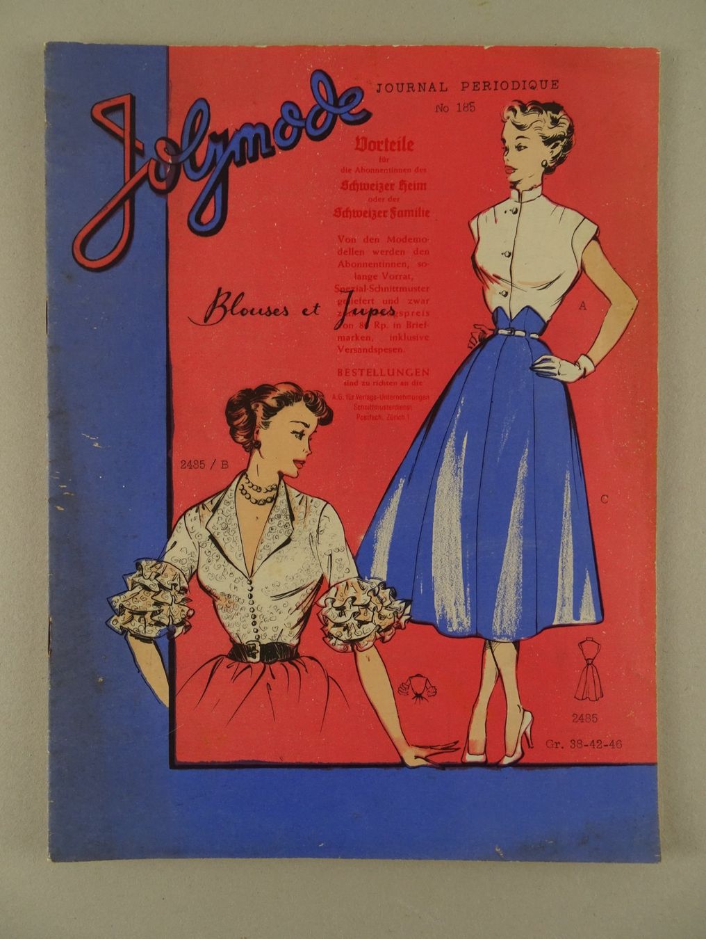 Livres: MODE, MODEZEITSCHRIFT JOLYMODE BLOUSES ET JUPES – D'occasion à Grüningen par Kartensammler
