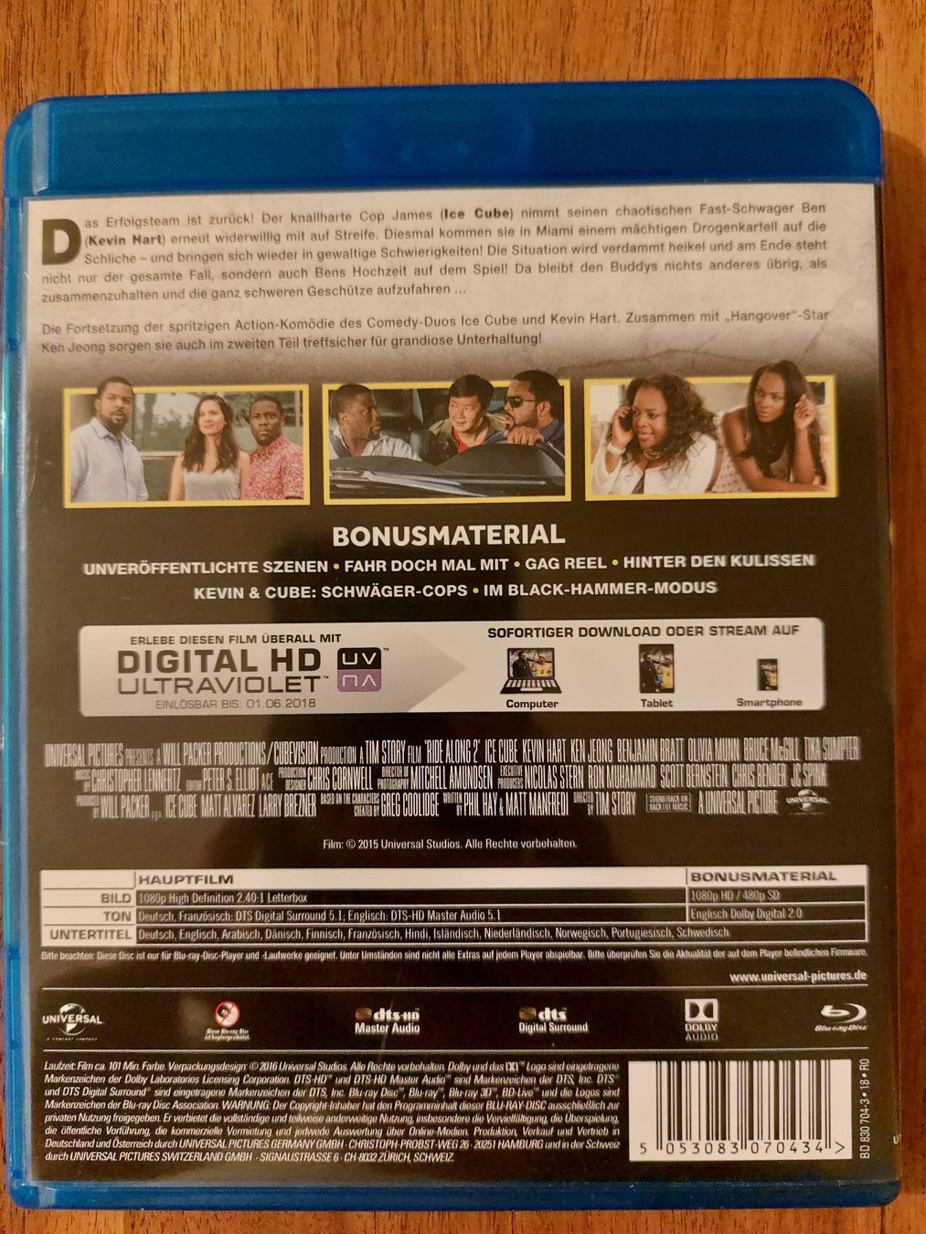 Tutti i DVDs: Blu Ray - Ride Along 2 mit Ice Cube & Kevin Hart – Usato da Rheinfelden venduto da FilmAuktion 1