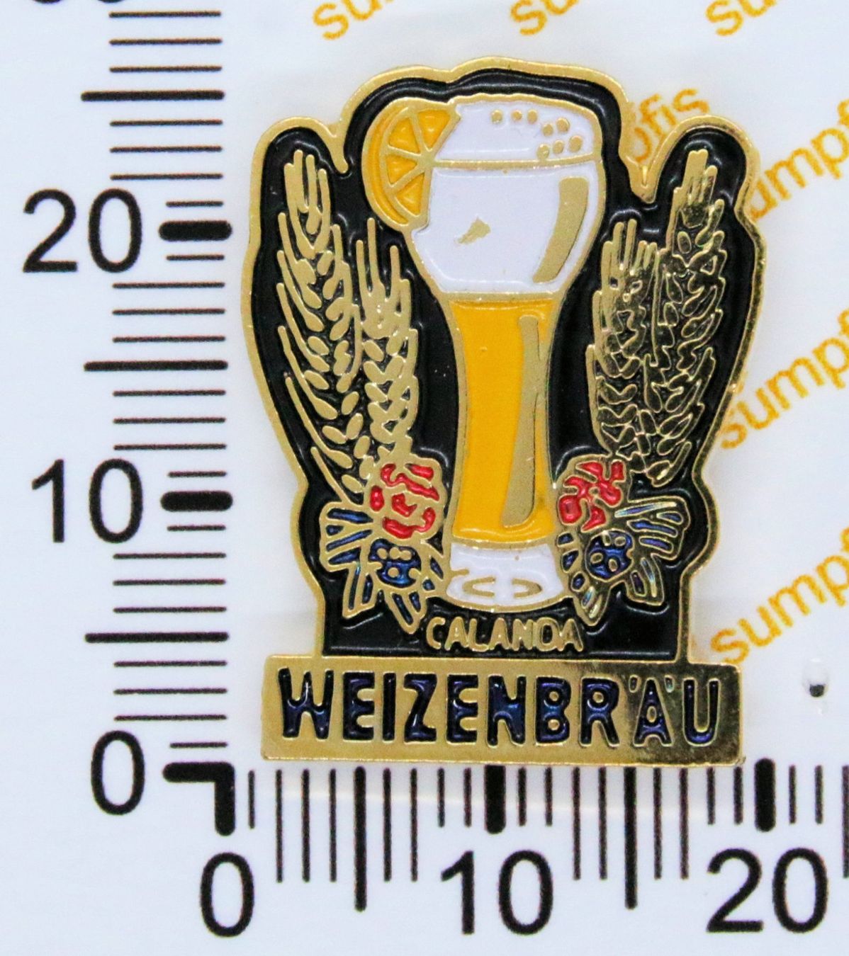 Placchette & Badge: Pin Calanda Weizenbräu - na ja, wer's mag.... – Usato da Winterthur venduto da sumpfis