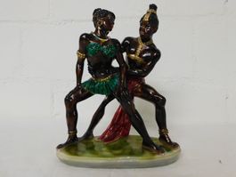 Afrikanische Keramikfigur, handbemalt
