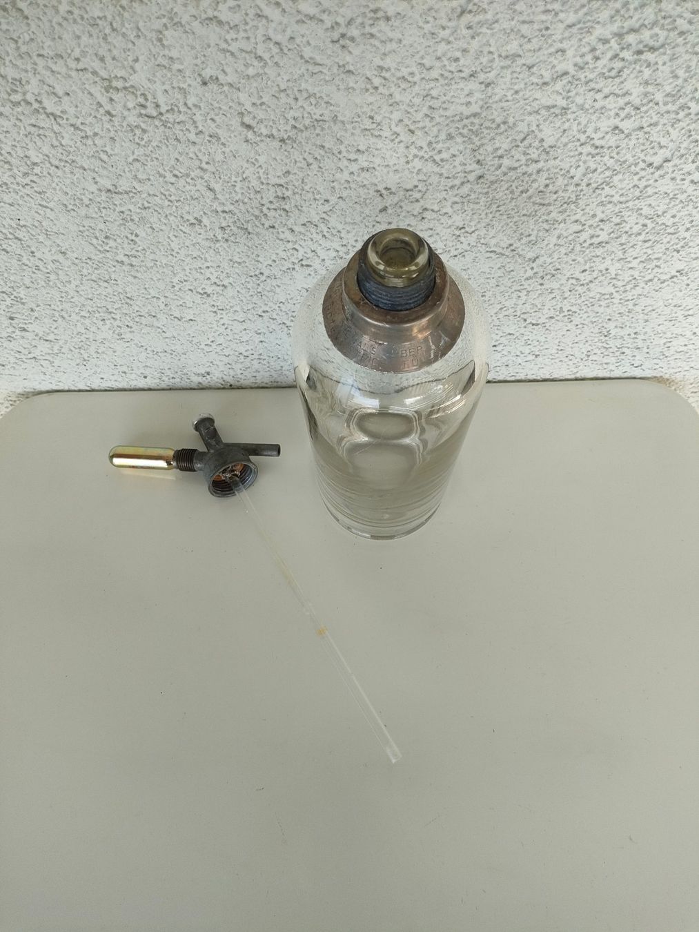 Bottiglie: Wunderschöne und dekorative Siphonflasche aus Glas – Usato da Dietikon venduto da Tucumano1981 4