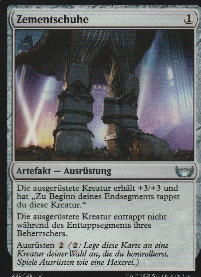 Magic The Gathering Carte collezionabili: TCG Magic The Gathering  MTG De SNC 235 Zementschuhe – Nuovo (secondo la descrizione) da Vezia venduto da Aquarius_Age