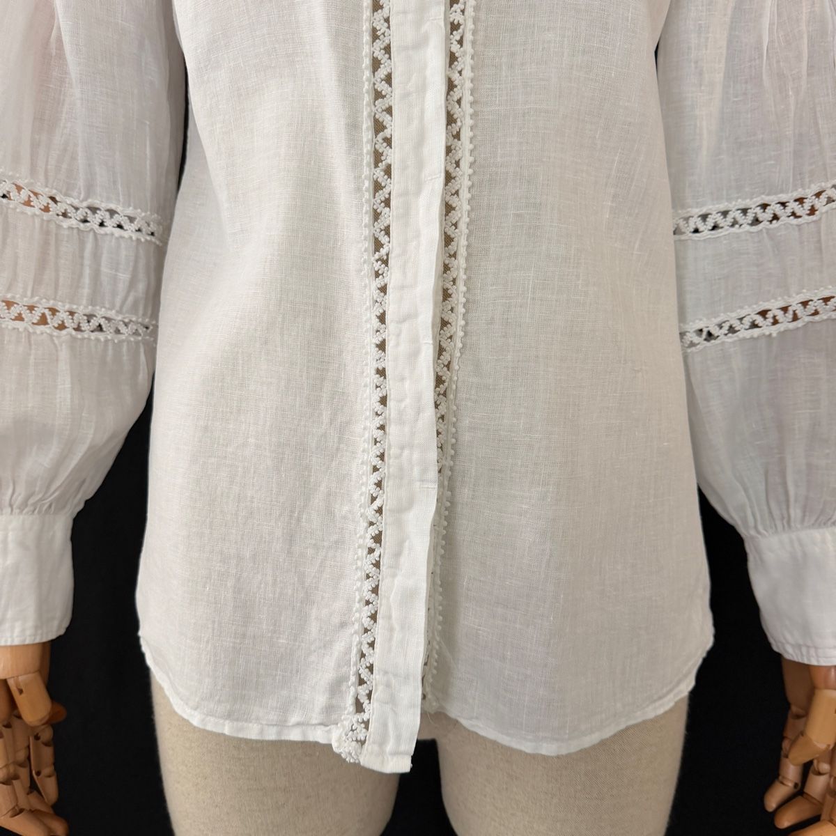 Camicette: 120% LINO White Linen Shirt – Nuovo (secondo la descrizione) da Emmen venduto da Avviivva_Com2023 3