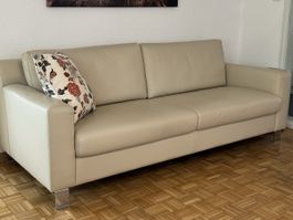 Ewald Schillig Leder Sofa Set 2x 