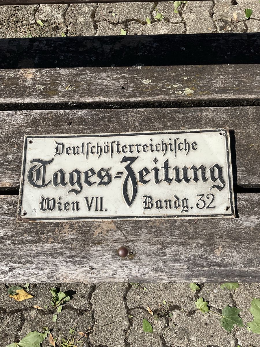 Ecriteaux: Altes Blechschild – D'occasion à Bülach par tom_7lgl 1