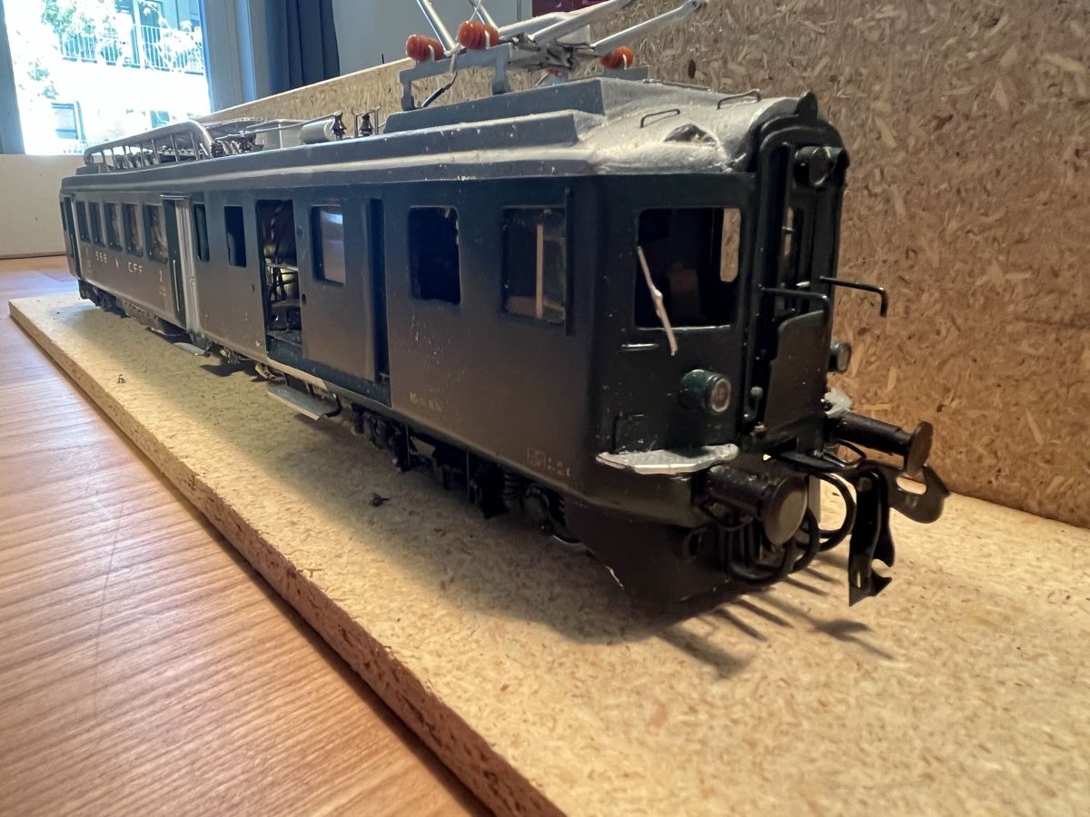 Modelleisenbahnen: SBB BDe 4/4 1634 Spur 0 – Defekt aus Oberwil BL von e24_6ft2 2