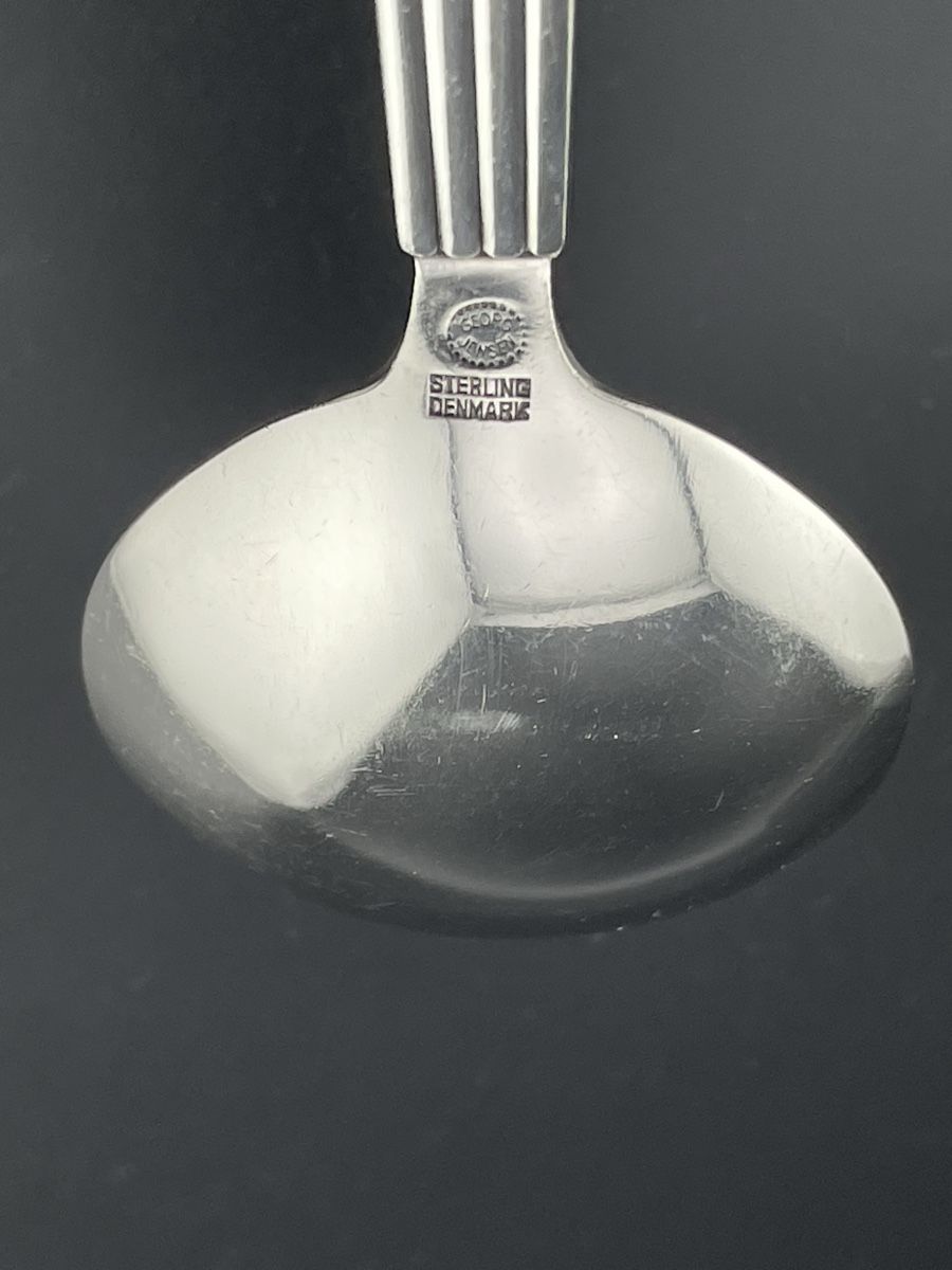 Jensen Cucchiai: Georg Jensen Sterling Silver DEN - Bernadotte Serving Spoon – Usato da Genève venduto da PepitesdAlor 3