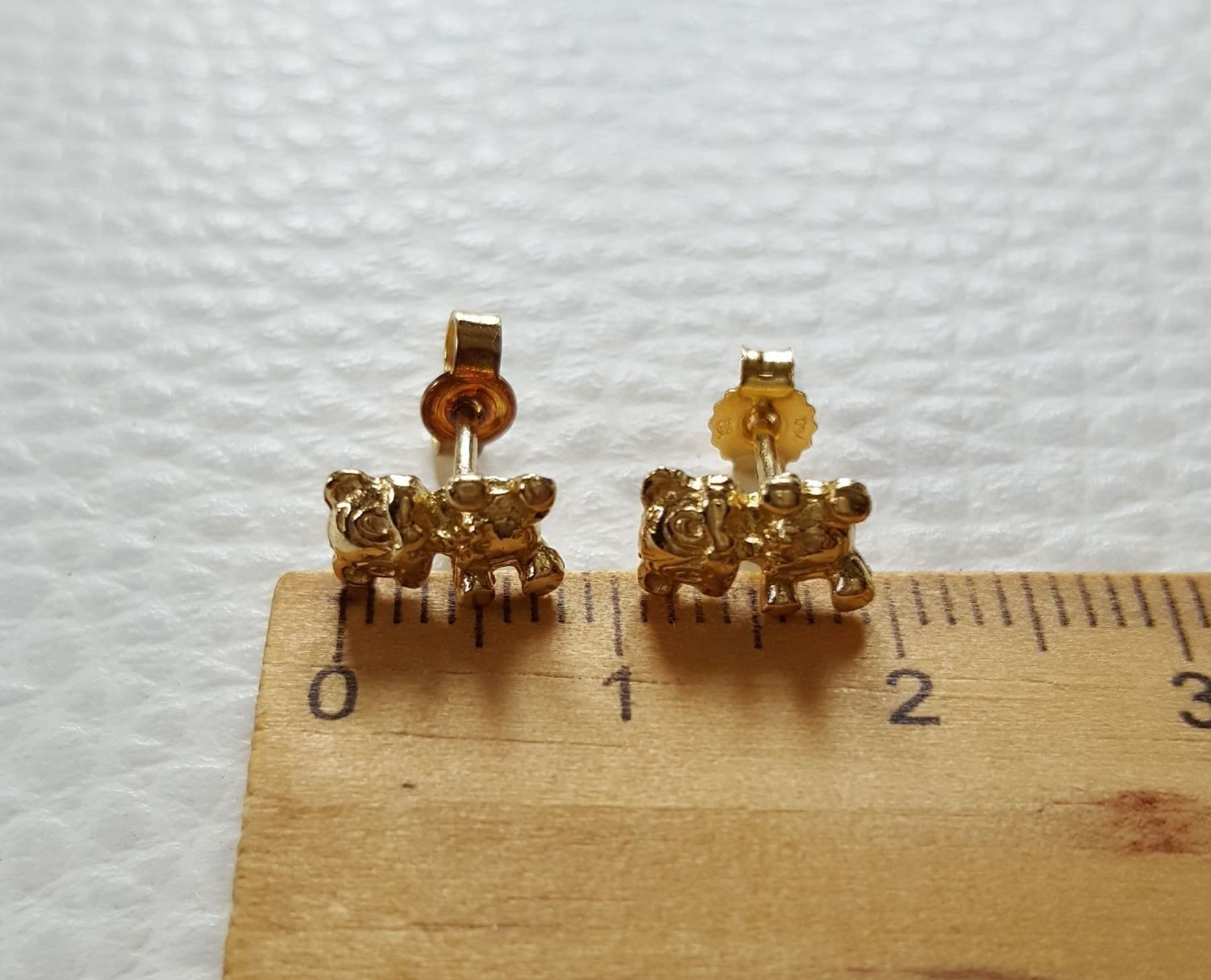 Orecchini pendenti & Orecchini a lobo: Gold 585 Bär Ohrstecker – Usato da Wald ZH venduto da Dasilver 2